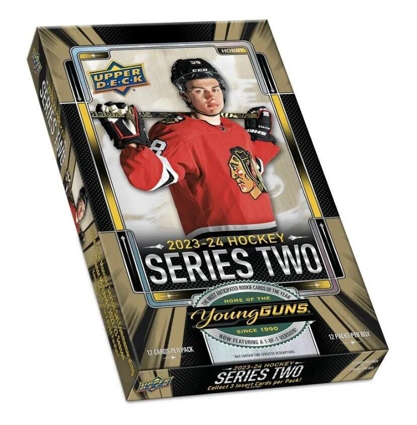 2023-24 Upper Deck Hockey Series 2 NHL Factory Sealed Hobby Box 2023-24 Upper Deck Hockey Series 2 NHL Factory Sealed Hobby Box