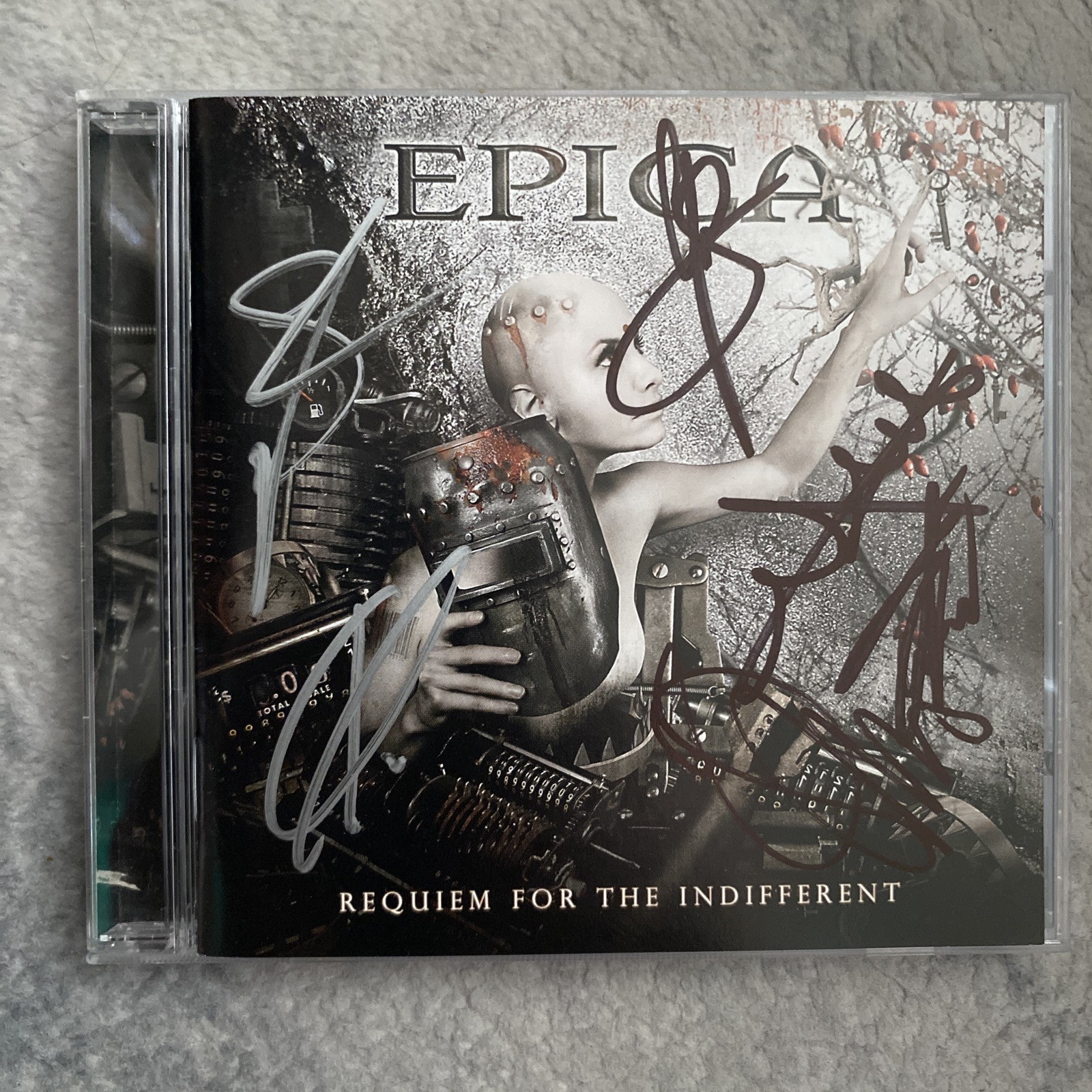 Requiem for the Indifferent by Epica CD AUTOGRAPHED SIGNED Symphonic Metal Requiem for the Indifferent by Epica CD AUTOGRAPHED SIGNED Symphonic Metal