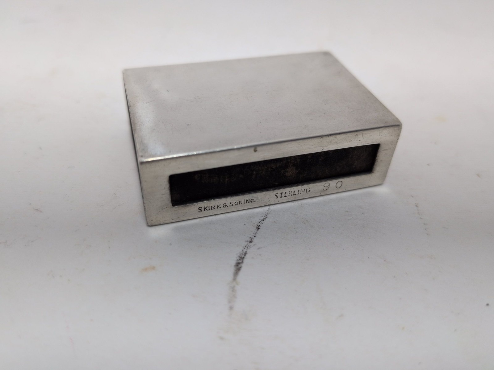 S. Kirk & Son Sterling Silver Matchbox Holder 90F - 21 Grams w/ Lapetite matches