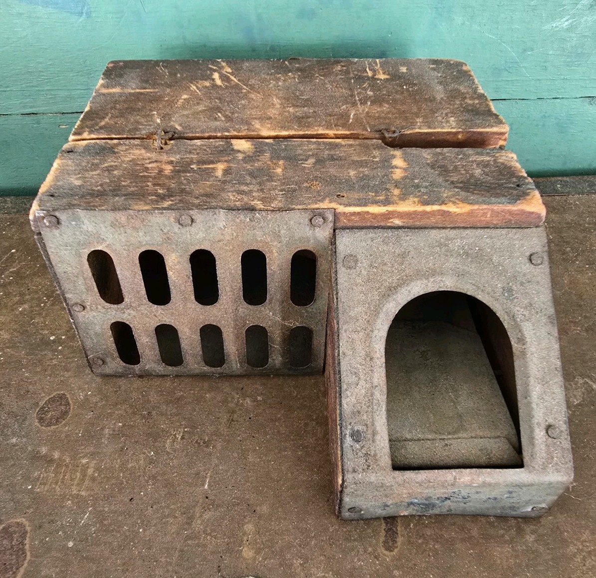 EARLY ANTIQUE 19TH C. LOVELL MASCOTTE? THE DELUSION? WOODEN PRIMITIVE MOUSE TRAP