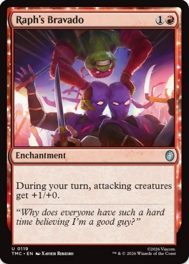 1 x Raph\'s Bravado - Teenage Mutant Ninja Turtles Commander - LP - MTG