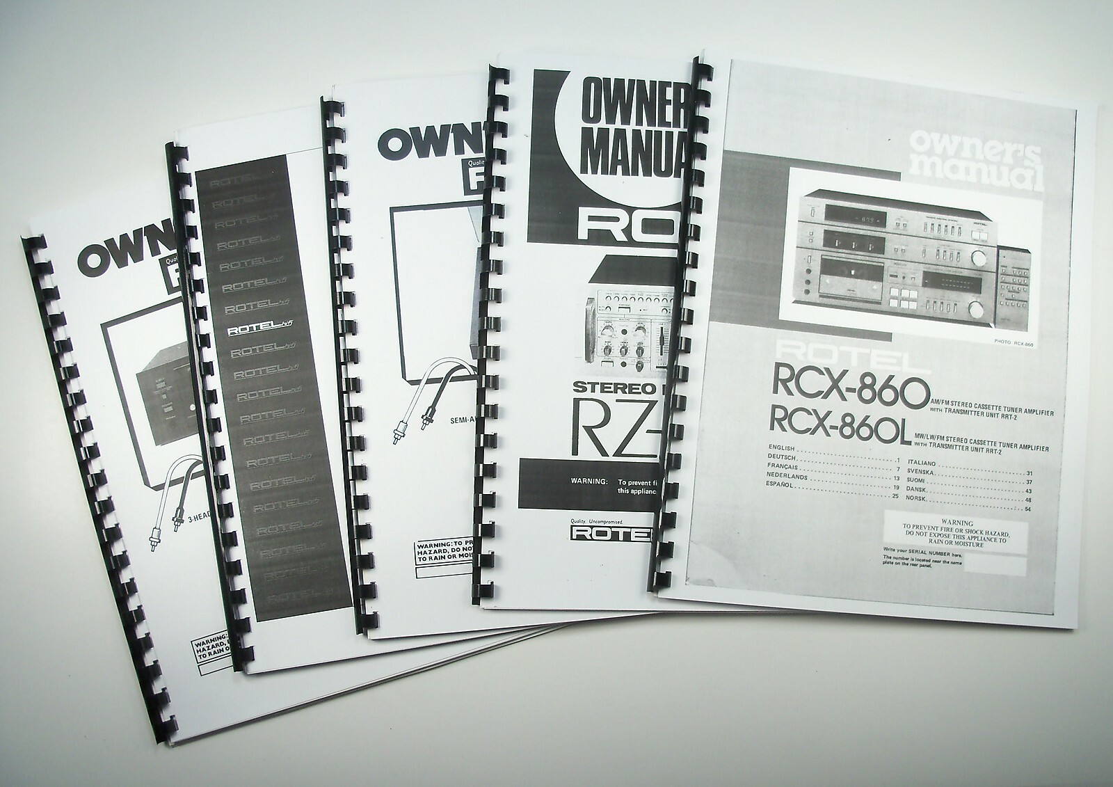 Rotel RCD-06 CD Player Owners Instruction Manual