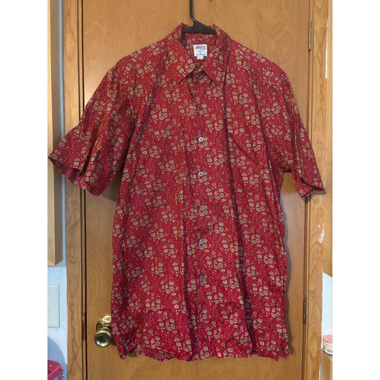 Vintage Maus & Hoffman Liberty of London Imported Cotton Button Down Mens L Vintage Maus & Hoffman Liberty of London Imported Cotton Button Down Mens L