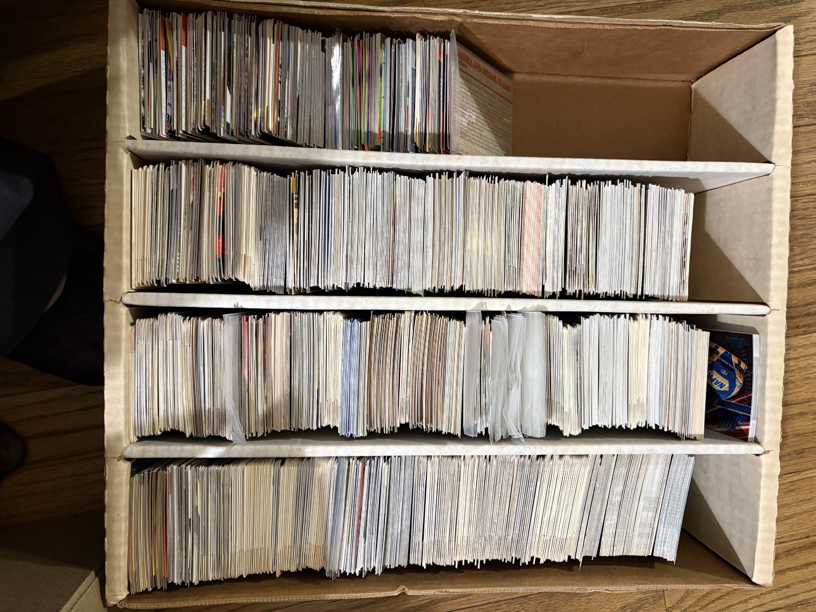 Huge 1200-1300 Card NASCAR RACING Base Card Bulk Lot Commons w/ Stars Box