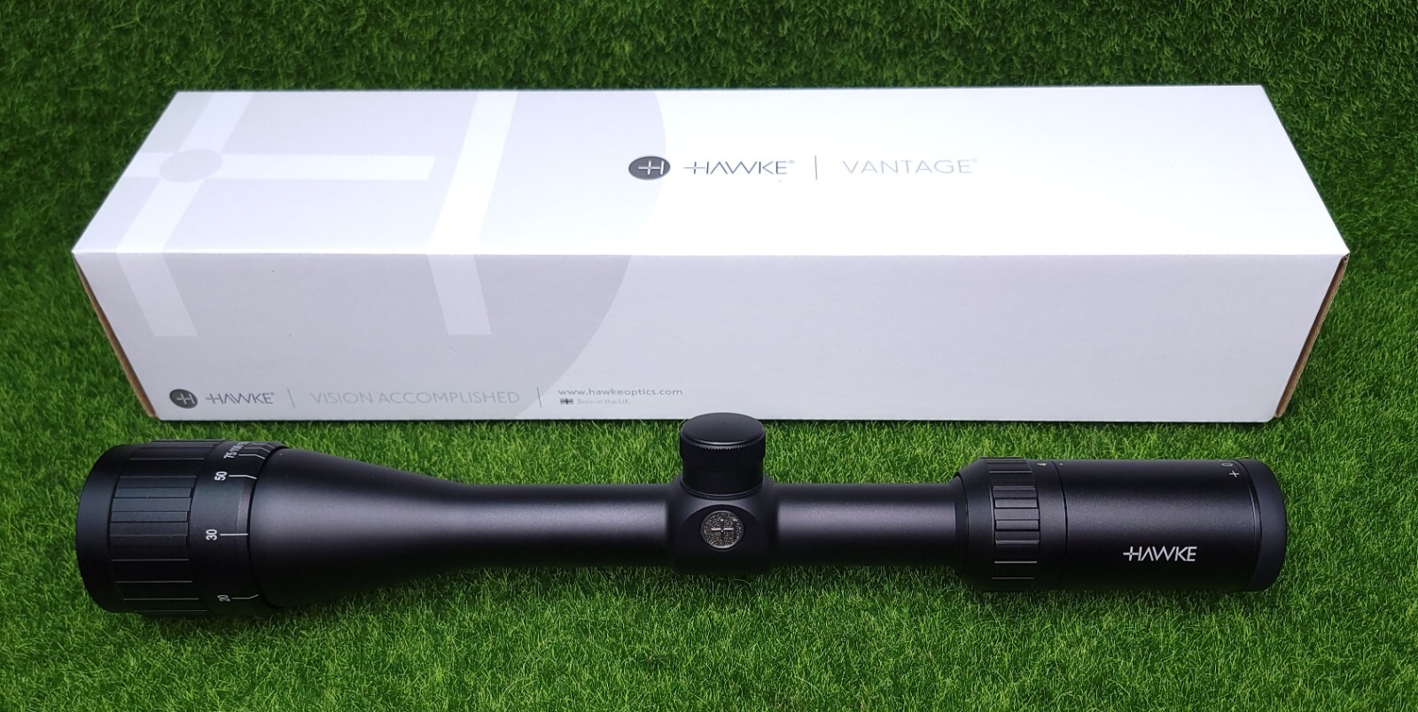 Hawke Vantage 4-12x40mm AO Mil-Dot Reticle SFP Riflescope, Matte Black - 14141