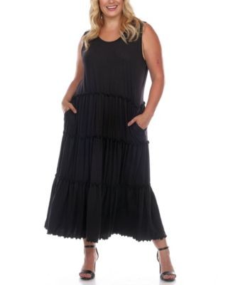 White Mark White Mark Plus Size Scoop Nec Gray 1XL