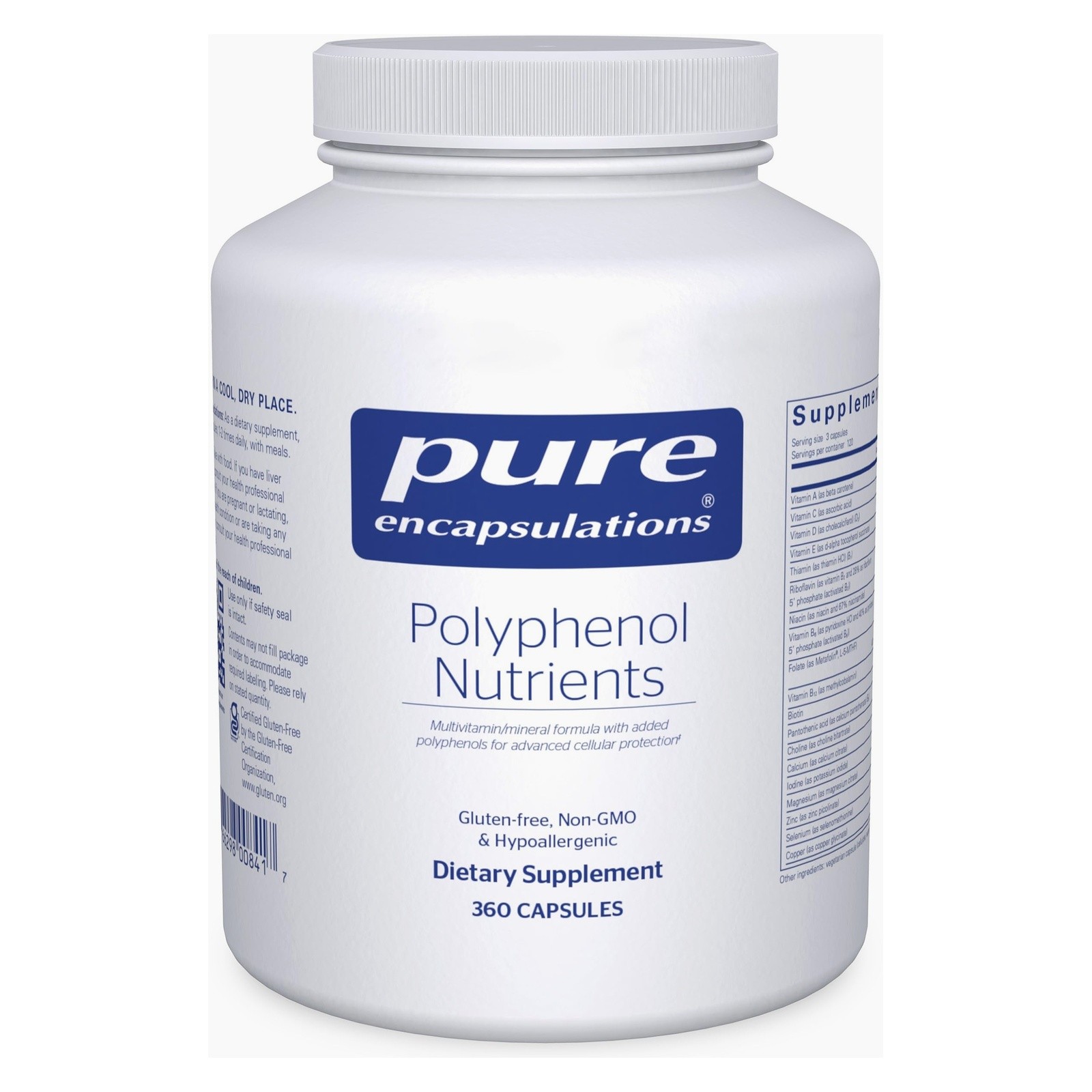 Pure Encapsulations Polyphenol Nutrients 360 Capsules Pure Encapsulations Polyphenol Nutrients 360 Capsules