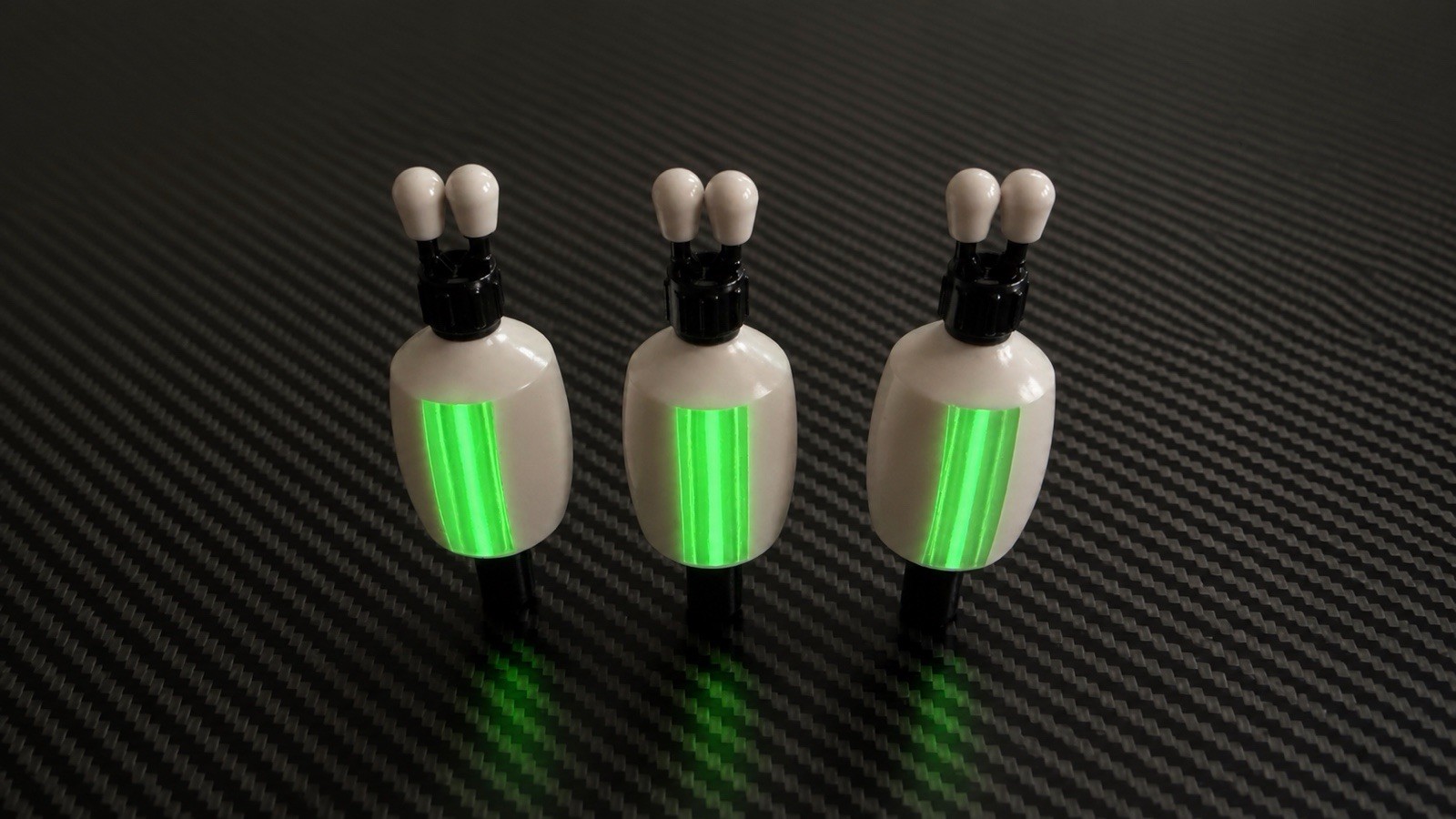 NiteGlow Chunkz White Bobbin Carp Fishing X 3