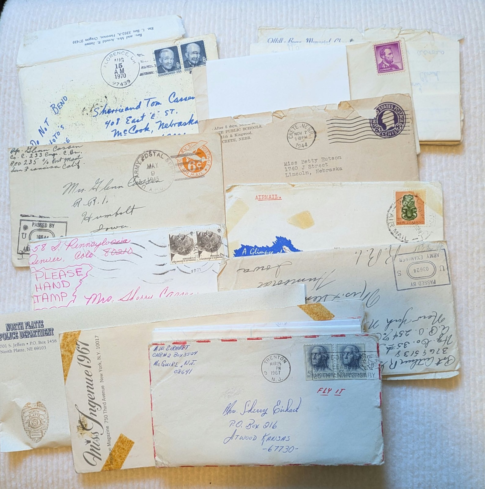 Vintage/Antique Lot of 11 Letters Some With Photos 1919-1966 Vintage/Antique Lot of 11 Letters Some With Photos 1919-1966