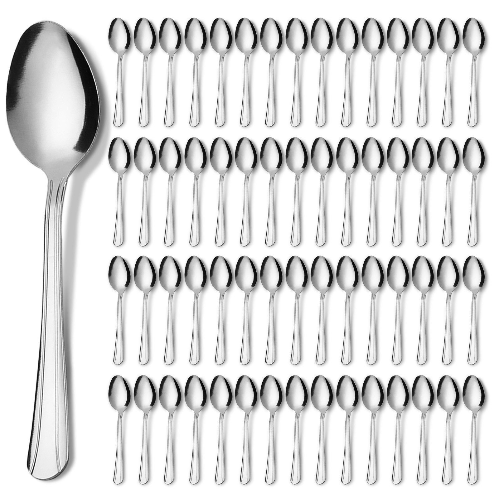 KOOMADE 60 Pieces Forks /Spoons Silverware Set Stainless Steel Flatware Set