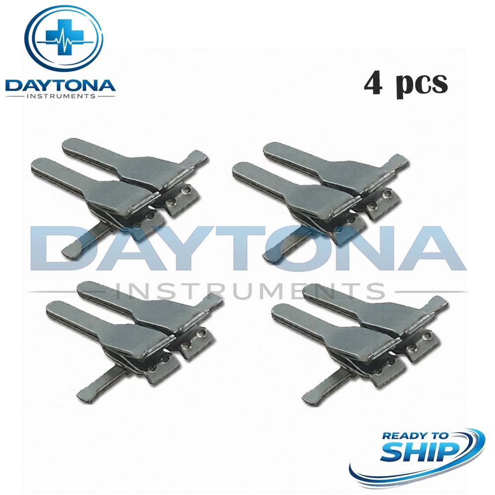 4Sets Neurosurgery Plastic Surgery Micro Vascular Clamps V-2 Small Size 4Set