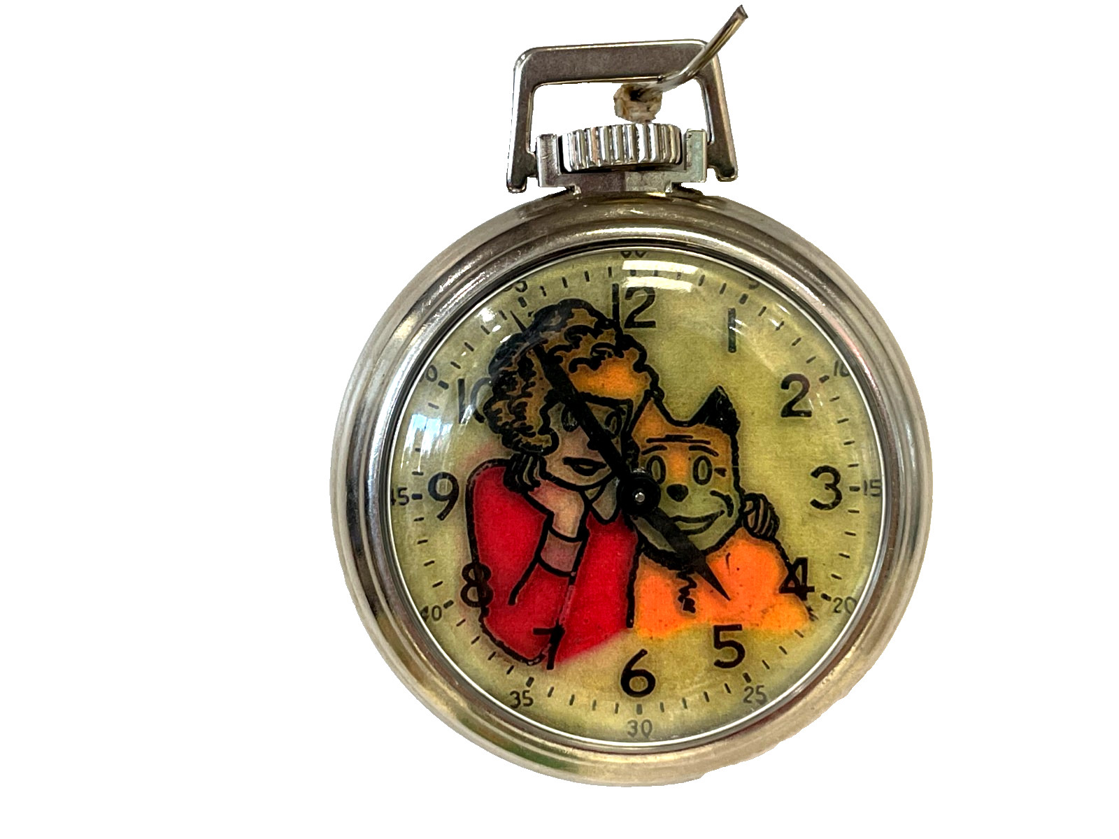 LITTLE ORPHAN ANNIE CHARACHTER POCKET WATCH LITTLE ORPHAN ANNIE CHARACHTER POCKET WATCH