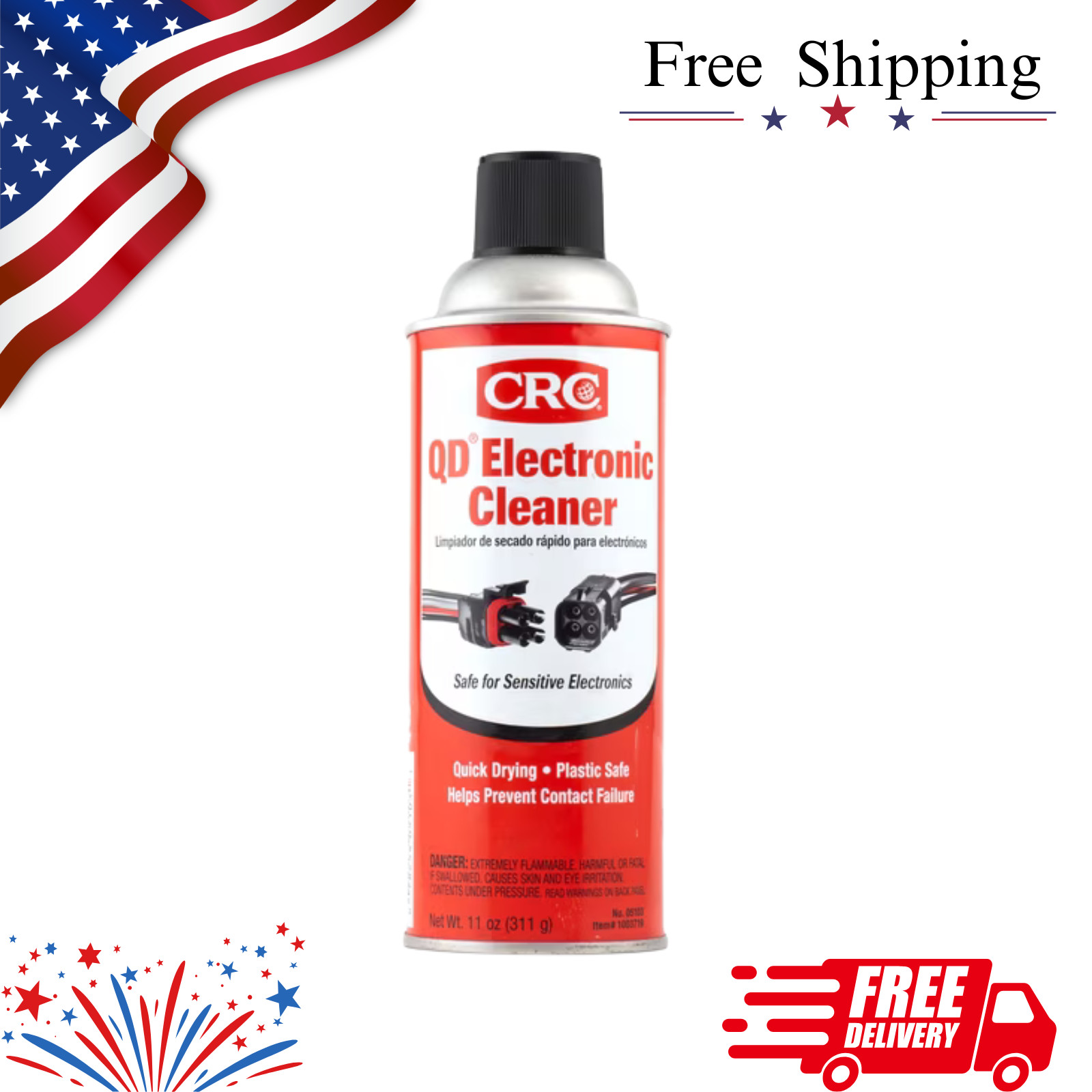 Electronic Contact Cleaner Spray Best Quick Drying Fix CRC QD Corrosion Debris11