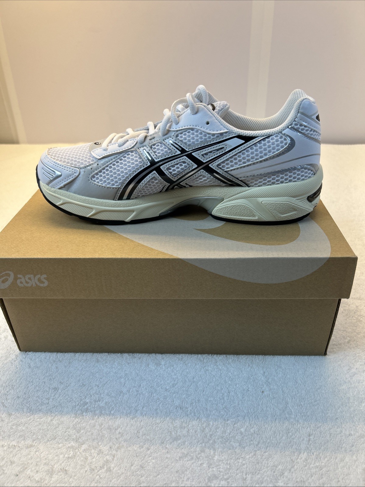 Asics Gel-1130 Running In White Cloud Gray Silver Unisex M SZ8 W SZ9.5 NEW/Box Asics Gel-1130 Running In White Cloud Gray Silver Unisex M SZ8 W SZ9.5 NEW/Box