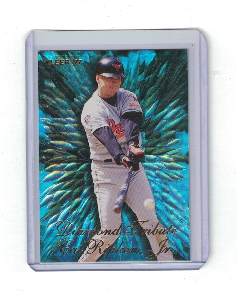 1997 Fleer Diamond Tribute #10 of 12 Cal Ripken Jr Baltimore Orioles