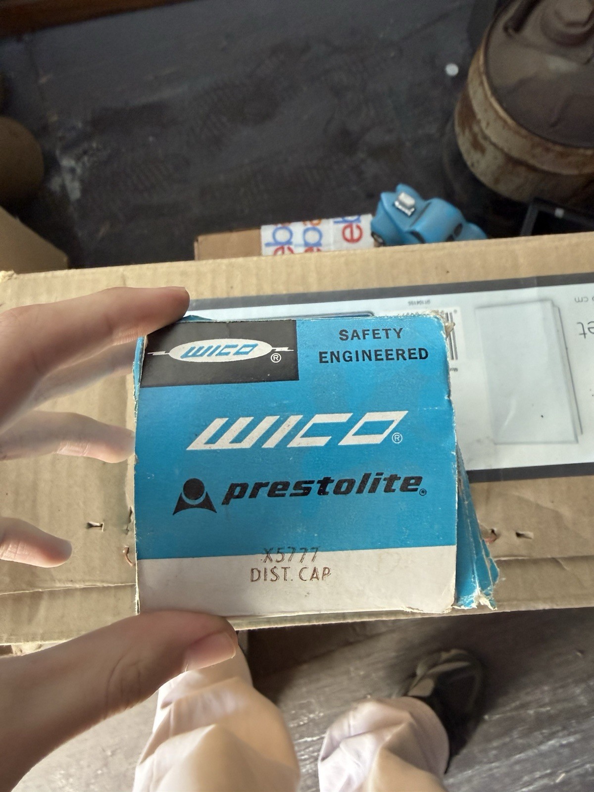 NOS Wico Prestolite X5777 Distributor Cap 4 Cylinder Vintage Tractor