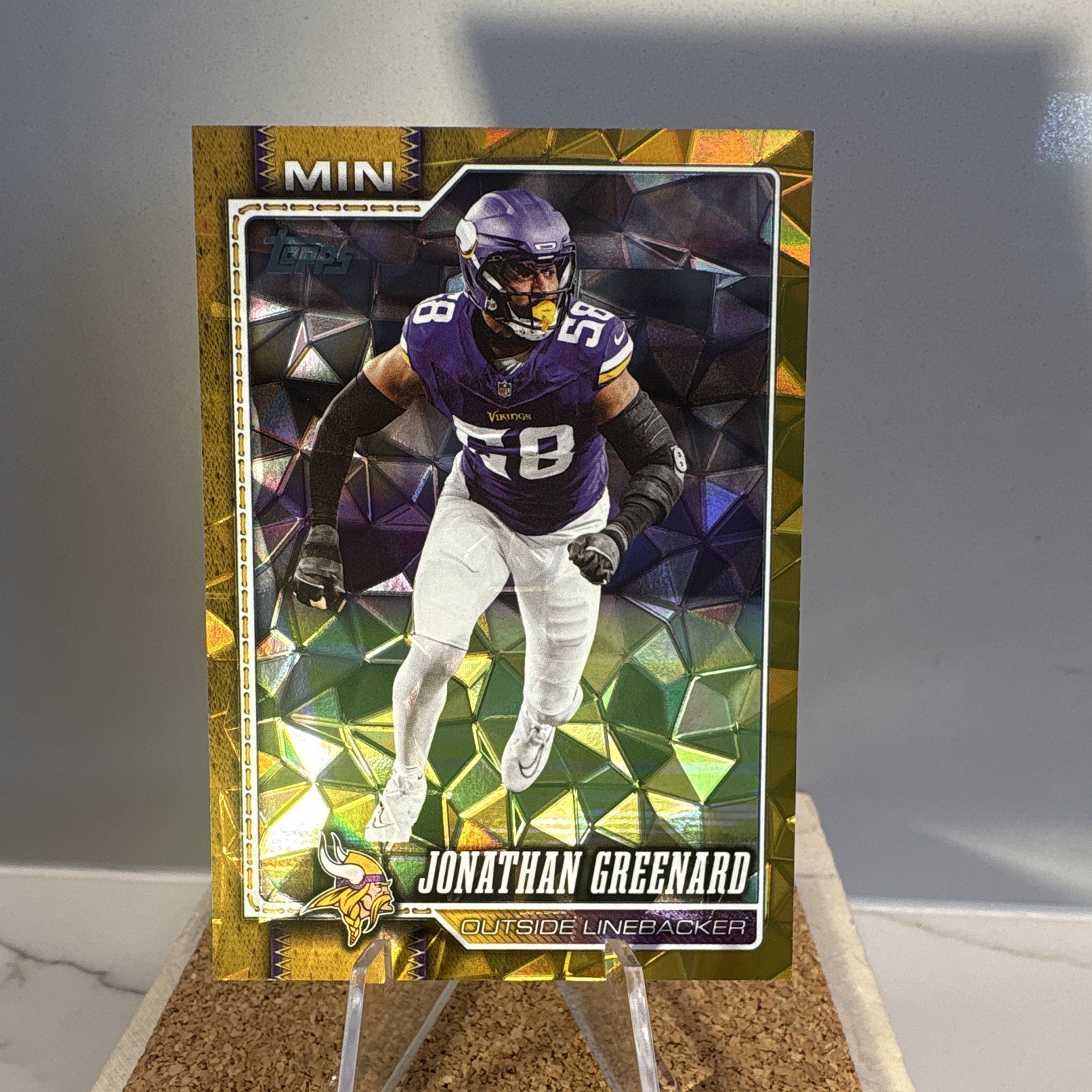 Topps 2025 Gold Diamond 21/50 Jonathan Greenard Minnesota Vikings