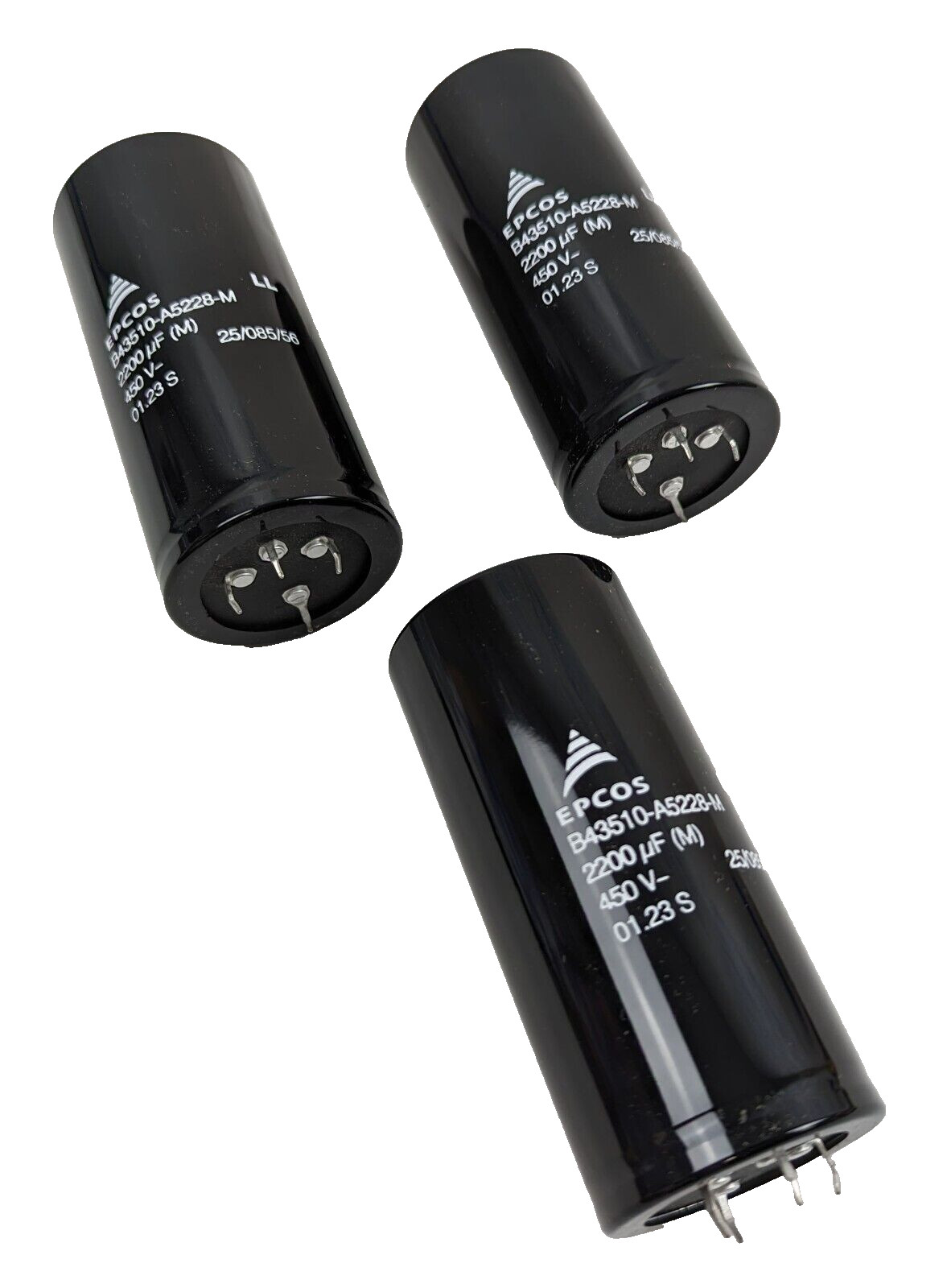 3 Epcos TDK B43510-A5228-M Electrolytic Capacitor 2200uF 450V PCB Mount NEW