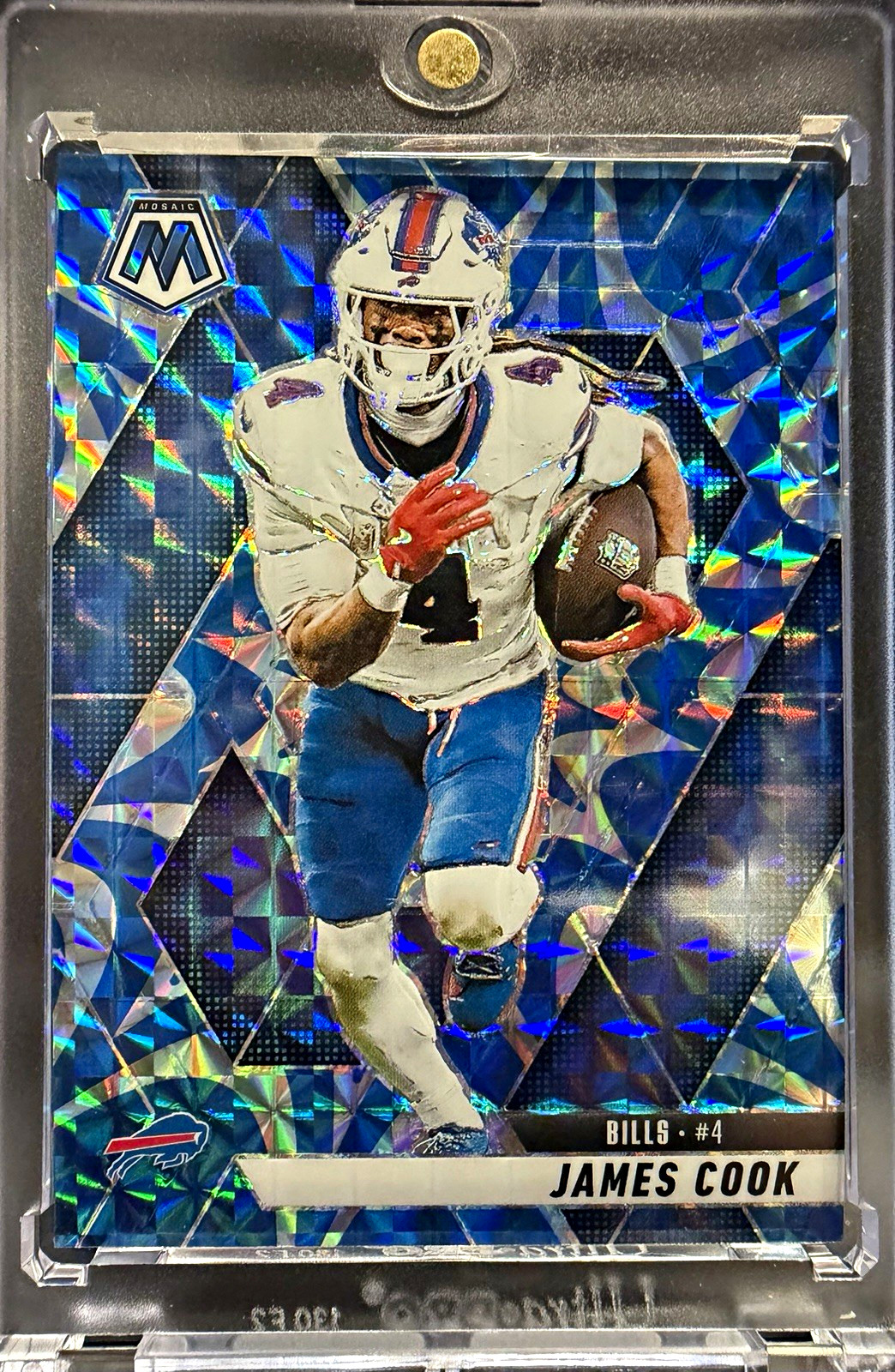 2025 Panini Mosaic James Cook #201 Genesis Prizm Buffalo Bills SSP
