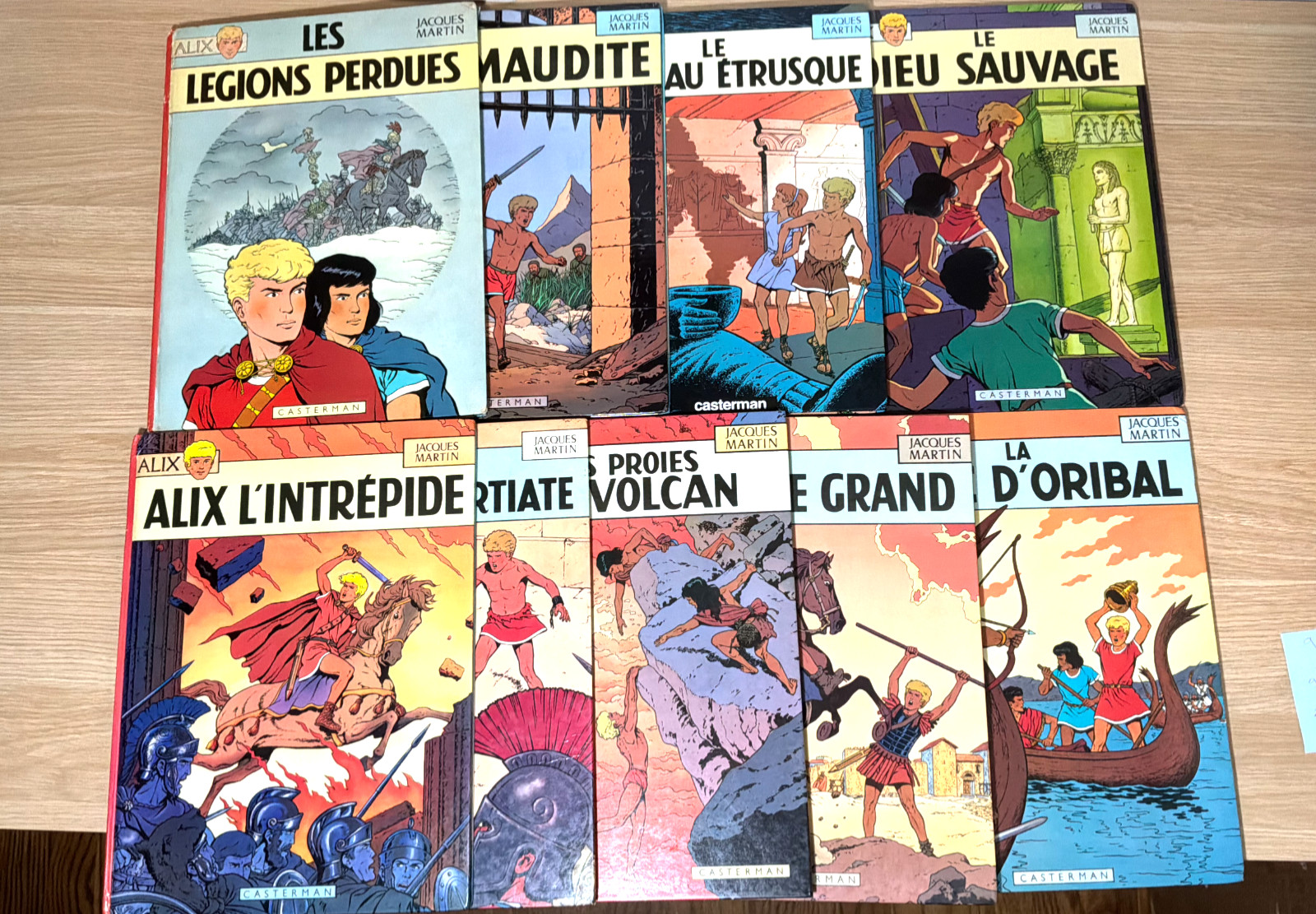 Les Aventures d’Alix bande dessinée  9-Volume Lot French Hardcover Vintage