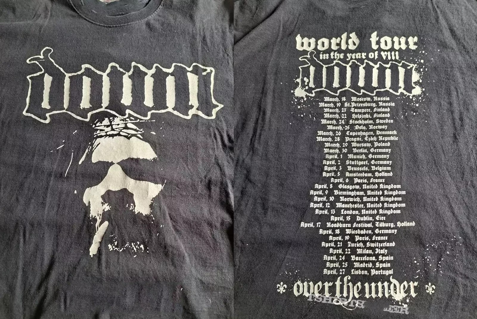 Down Band World Tour In The Year T Shirt Full Size S 5XL