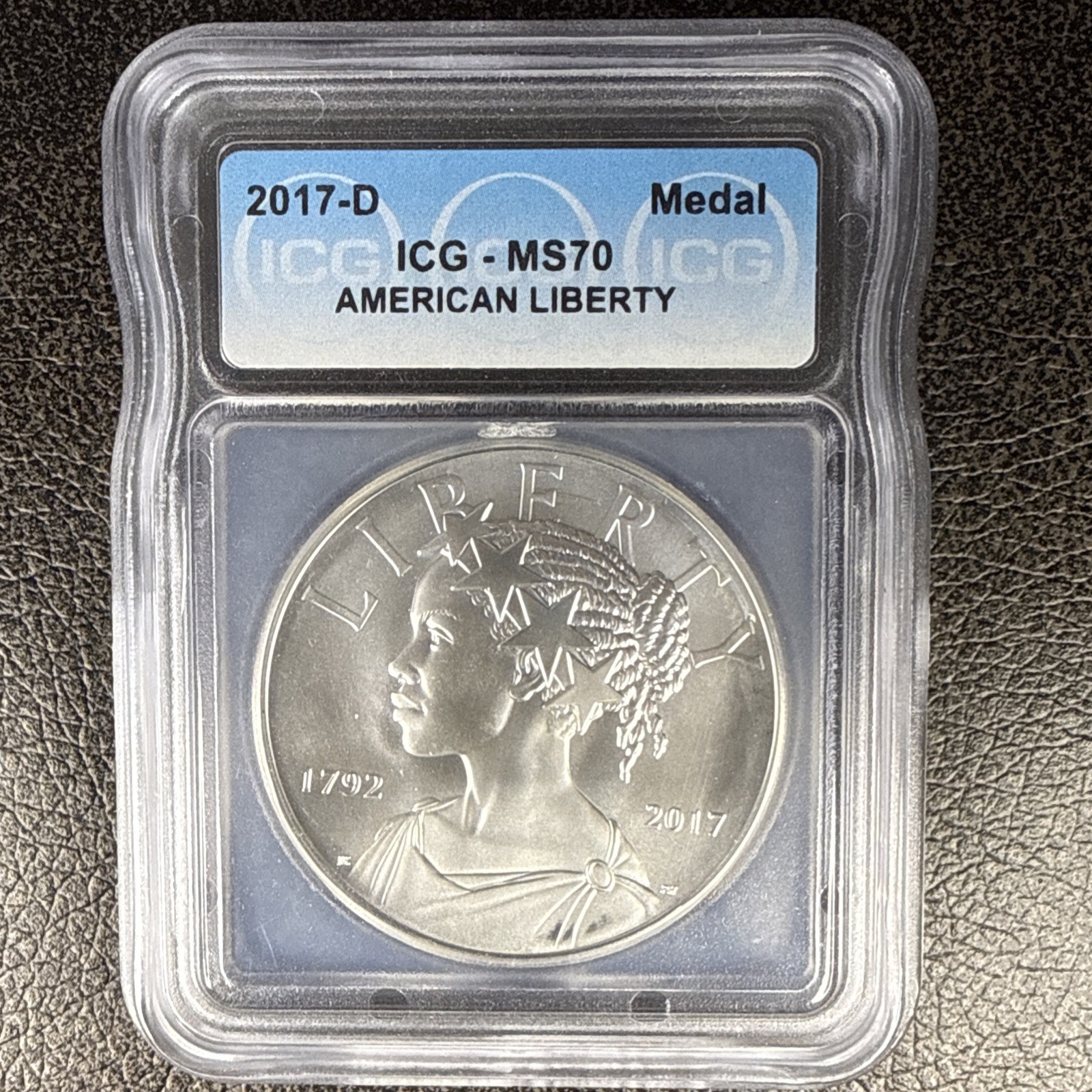 2017-D Medal American Liberty MS70 ICG