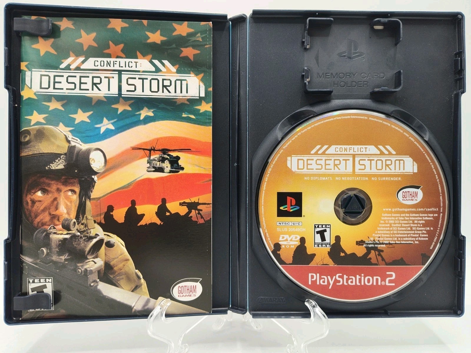 Conflict: Desert Storm - (Sony PlayStation 2 PS2, 2002) *CIB* VGC* Tested