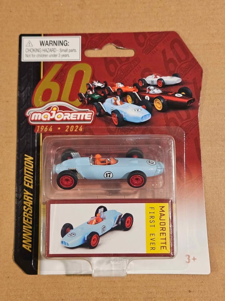 Majorette 60th Anniversary Edition 1:64 First Ever Model 1964-2024 New Baby Blue Majorette 60th Anniversary Edition 1:64 First Ever Model 1964-2024 New Baby Blue