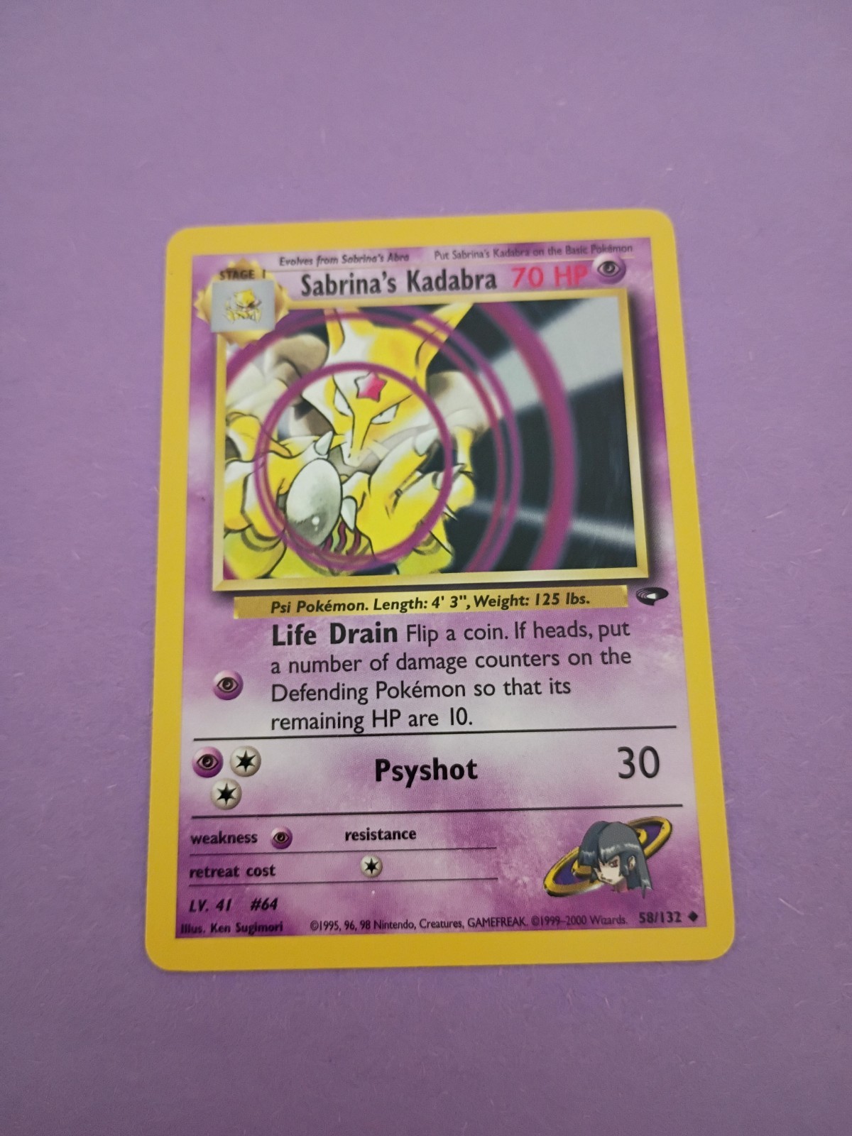 Pokemon Gym Challenge – Sabrina\'s Kadabra 58/132 – Uncommon – LP... Pokemon Gym Challenge – Sabrina\'s Kadabra 58/132 – Uncommon – LP...