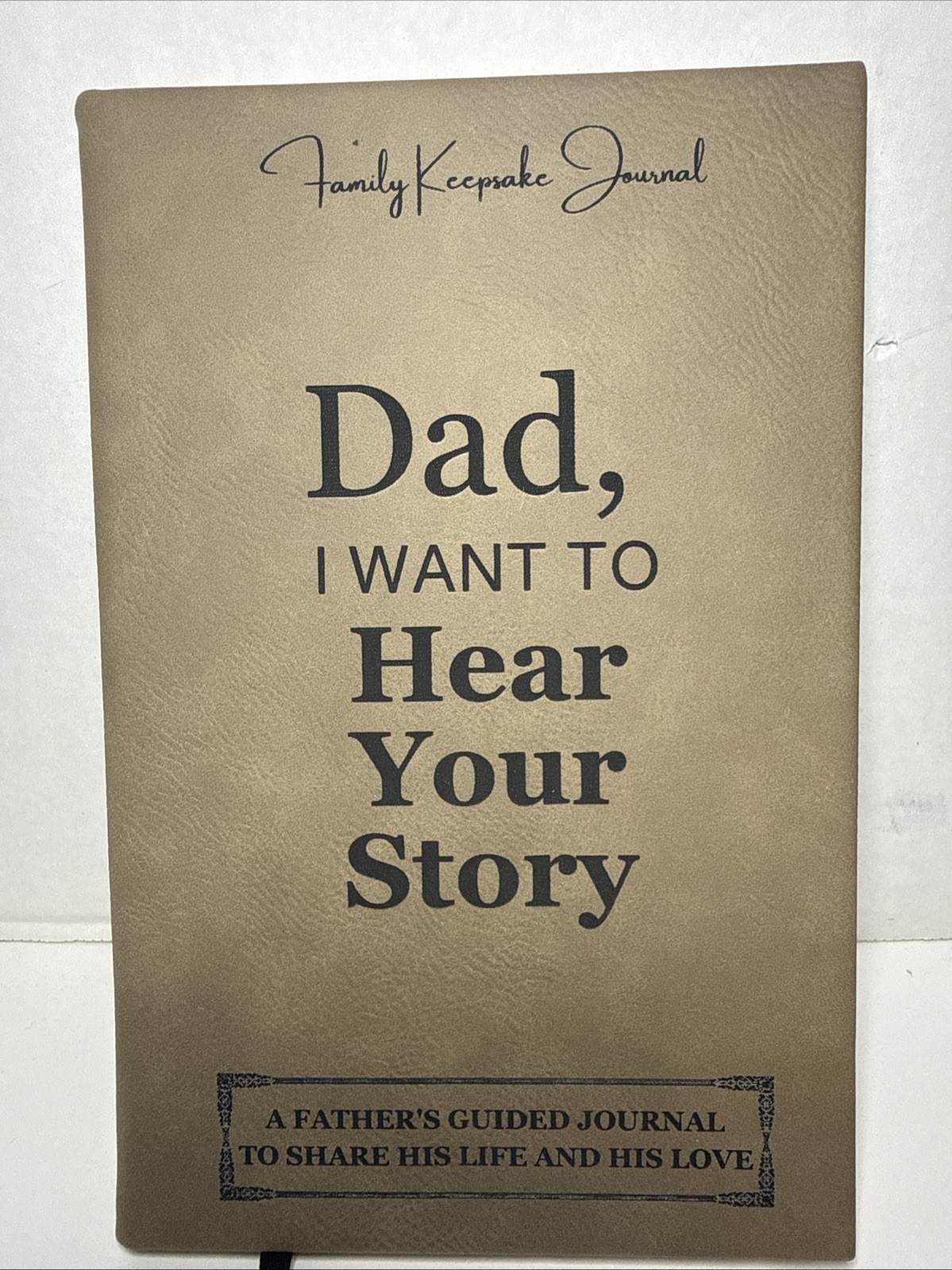 “Dad I Want to Hear Your Story” Family Keepsake Journal Leather Book New Father