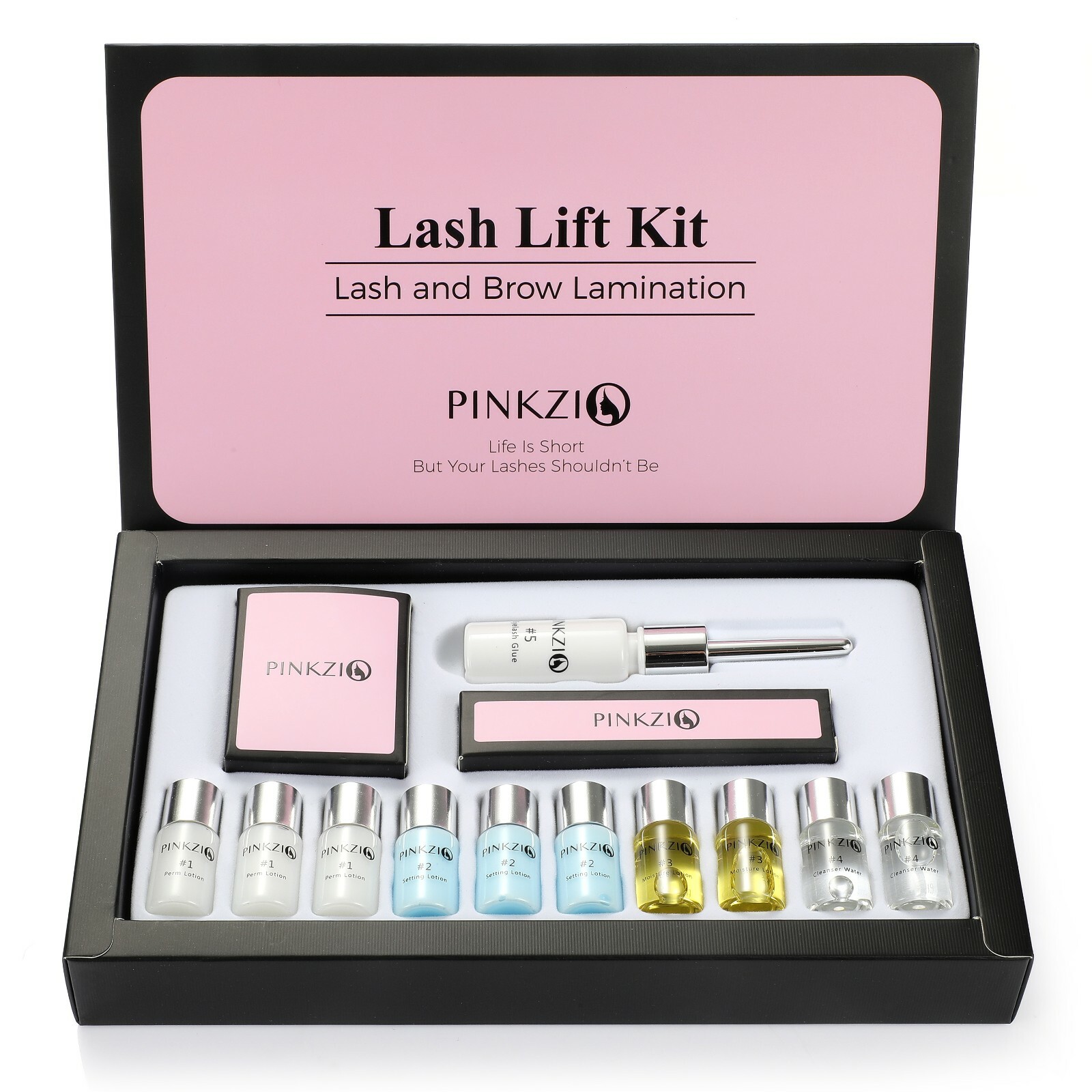 Pinkzio Premium Eyelash Perm Kit Full Eye lash Lift Kit For Professional Use Pinkzio Premium Eyelash Perm Kit Full Eye lash Lift Kit For Professional Use