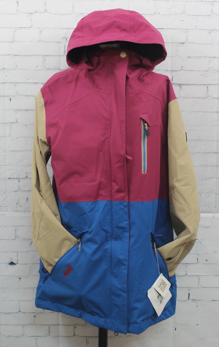 Ride Women\'s Magnolia Shell Snowboard Jacket Medium Raspberry New