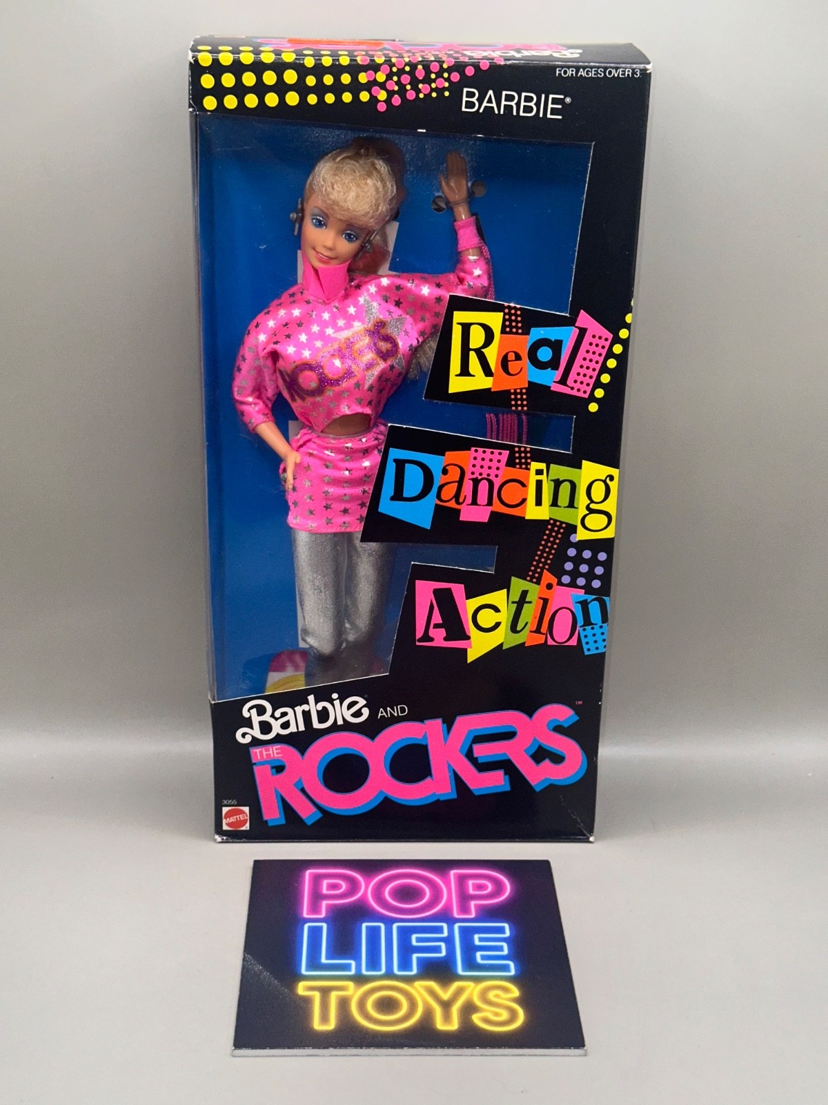 Vintage 1986 Barbie & The Rockers Wv 2 “Real Dancing Action Barbie” #3055 *NRFB*