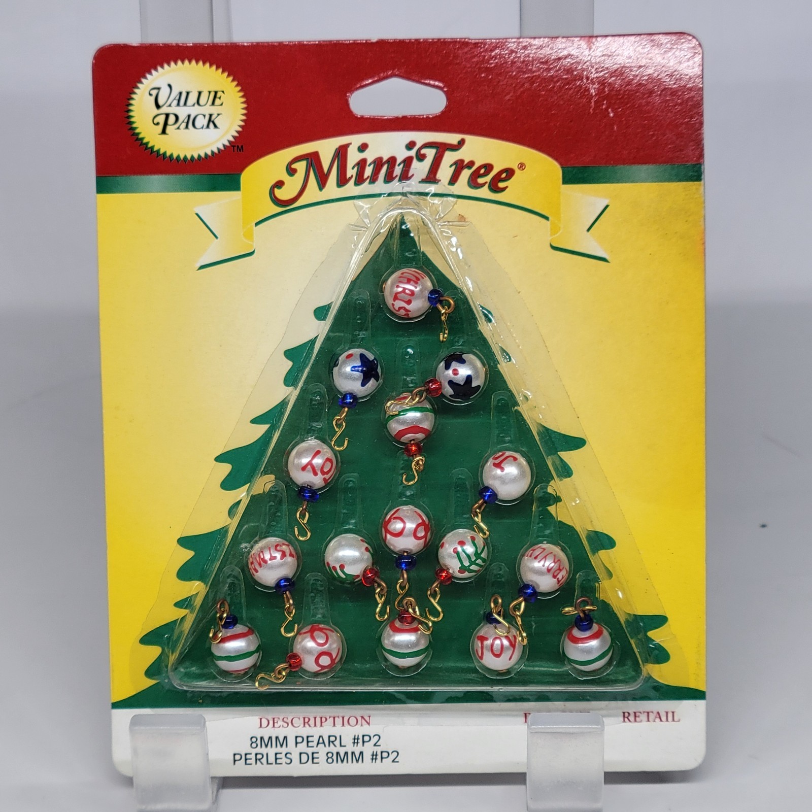 Vintage 1999 Westrim Crafts MiniTree 8mm Pearl-Look Ornaments Style 4441 NIP
