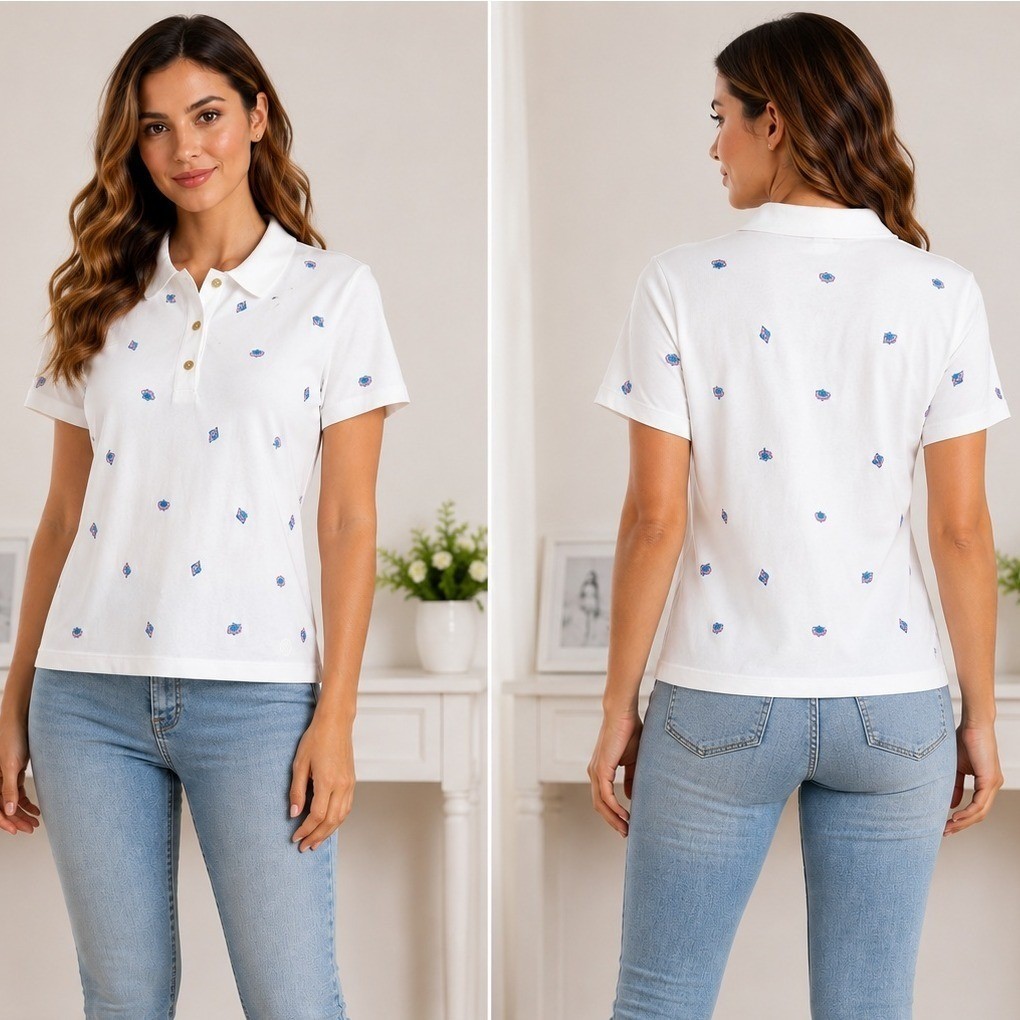 NWOT Lilly Pulitzer Luxletic Polo Shirt Womens XL White Shell Golf Active Top