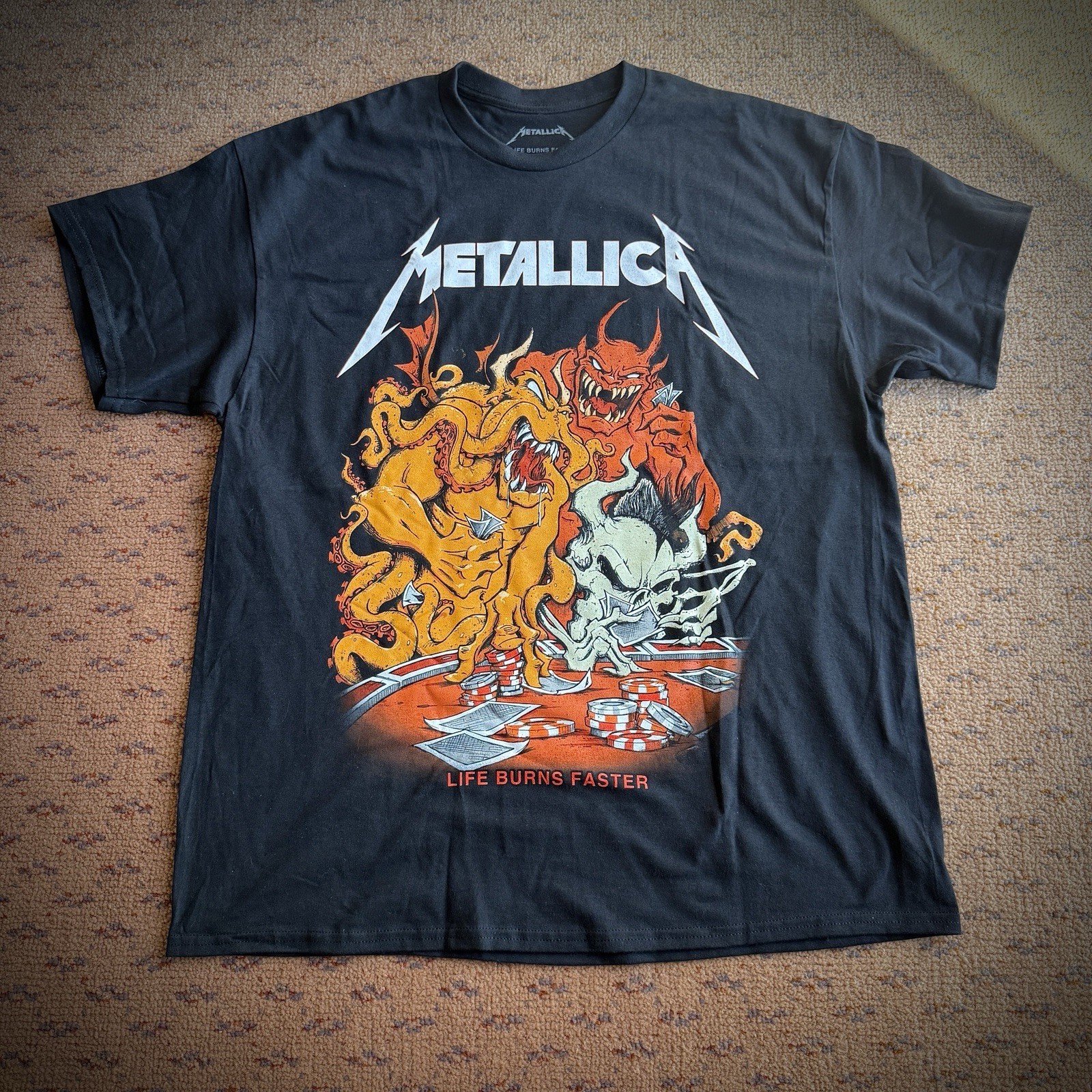 METALLICA THE SPHERE T Shirt Night 1 XL IN HAND Official 10/08 SQUINDO METALLICA THE SPHERE T Shirt Night 1 XL IN HAND Official 10/08 SQUINDO