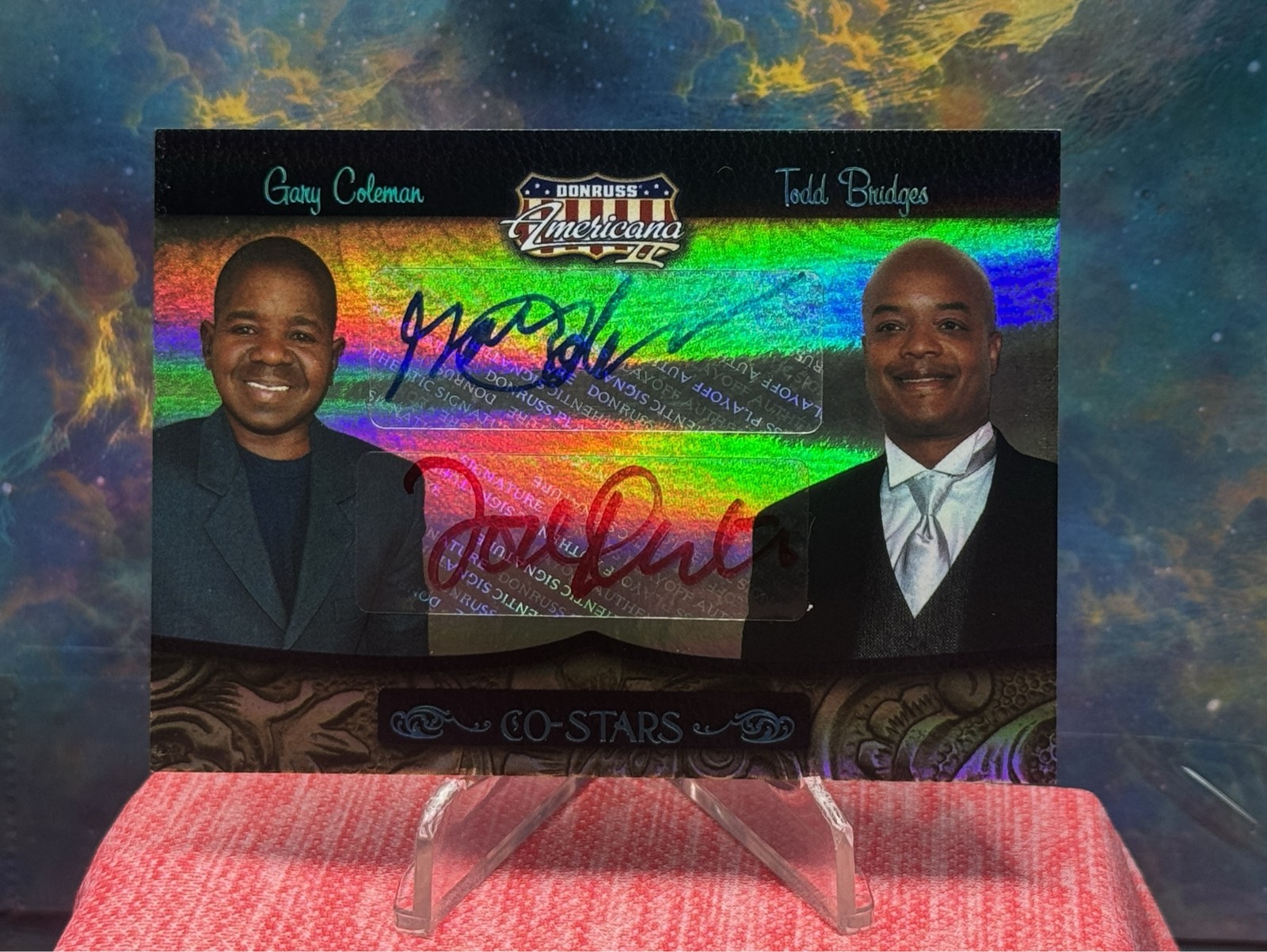 2008 Donruss Americana Gary Coleman Todd Bridges Dual Auto Autograph 09/50