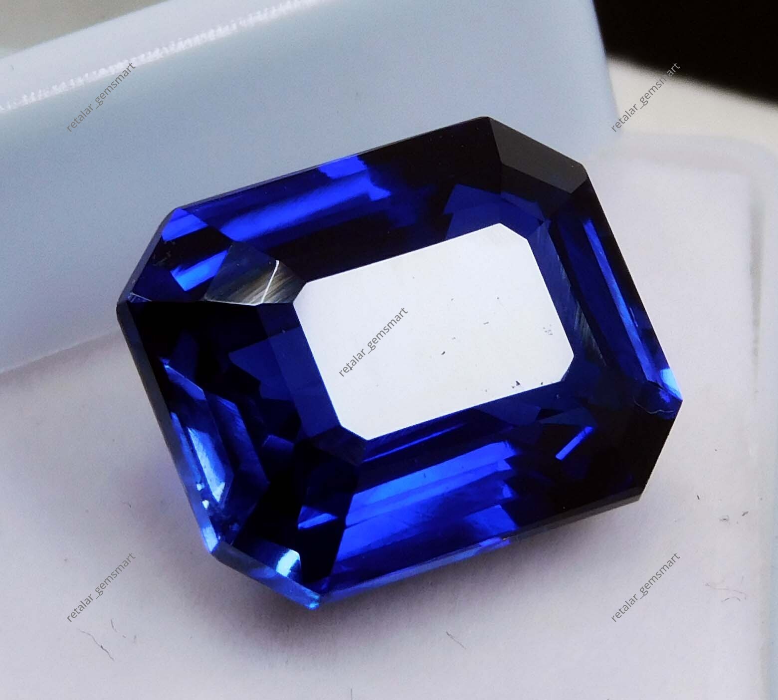 13.30 Ct Extremely Rare Blue Sapphire Emerald Natural Certified Loose Gemstone