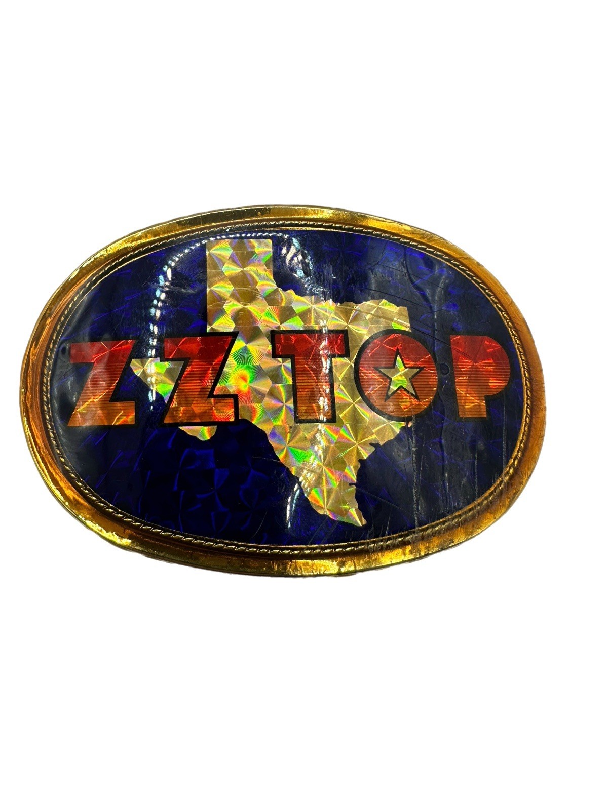 READ ZZ TOP TEXAS VINTAGE 1977 PACIFICA COLLECTIBLE PRISM ROCK BELT BUCKLE 3.5” READ ZZ TOP TEXAS VINTAGE 1977 PACIFICA COLLECTIBLE PRISM ROCK BELT BUCKLE 3.5”