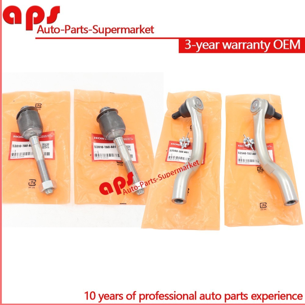 OEM 1 Set Front Inner and Outer Tie Rod Ends For 2008-2012 Honda Accord 2.4L 3.5