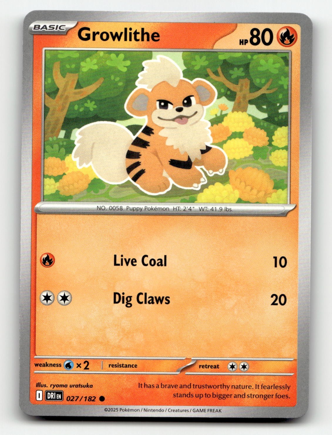 Arcanine Growlithe Pokémon Cards Holo/Reverse holo EX V Rare Choose Your Card