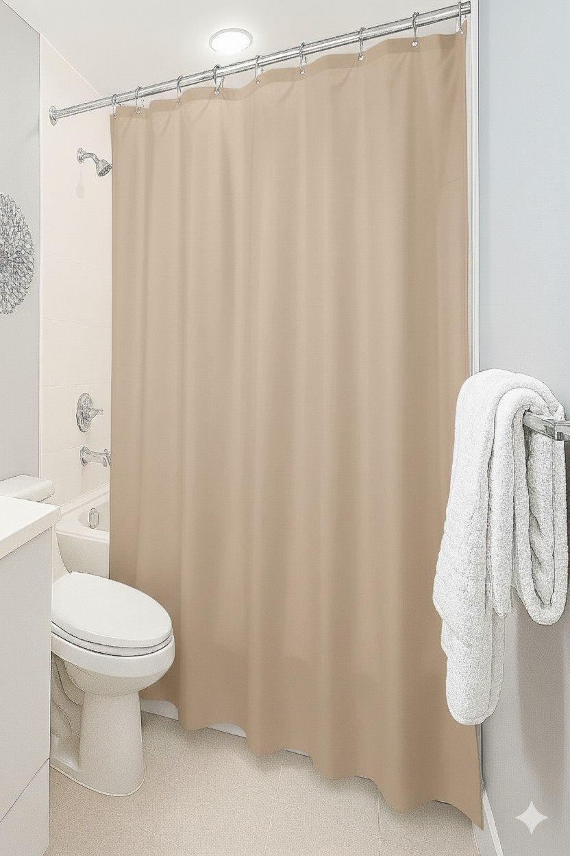 Magnetized PVC Shower Curtain Liner, Mildew Resistant, 70\ Magnetized PVC Shower Curtain Liner, Mildew Resistant, 70\