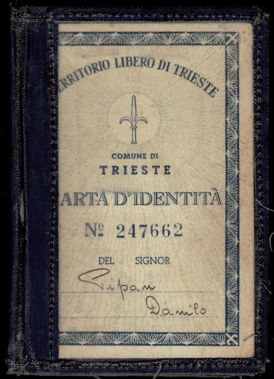 Italy / Trieste A 1951 ☀  Carta D'Identita with revenue stamps
