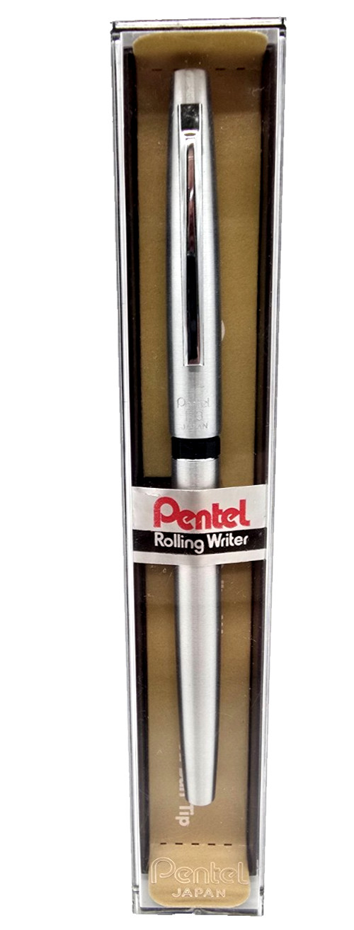 VTG PENTEL R3 Rolling Writer Rollerball Pen Anodized Aluminum Japan 1980's