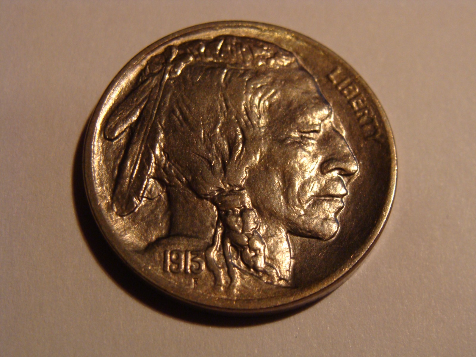 1913 TYPE 1 Buffalo Nickel - nice BU