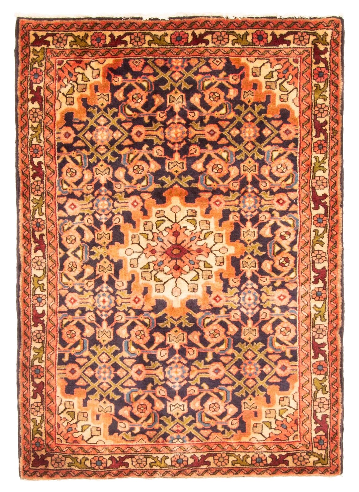 Vintage Hand-Knotted Area Rug 3\'5\