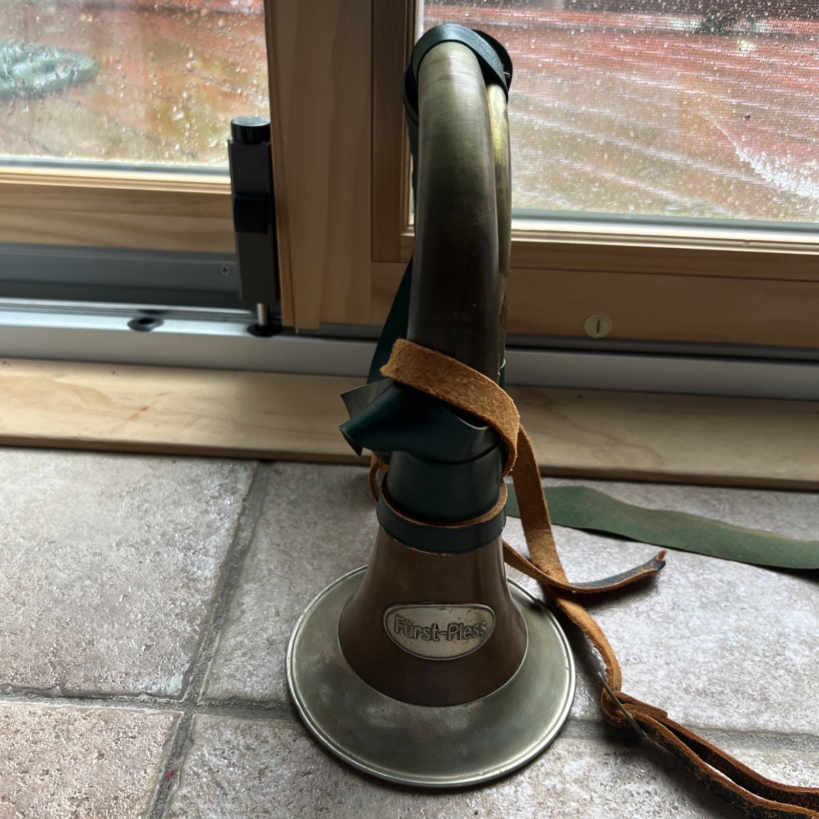 VINTAGE GERMAN BRASS FURST Pless Hunting Horn VINTAGE GERMAN BRASS FURST Pless Hunting Horn