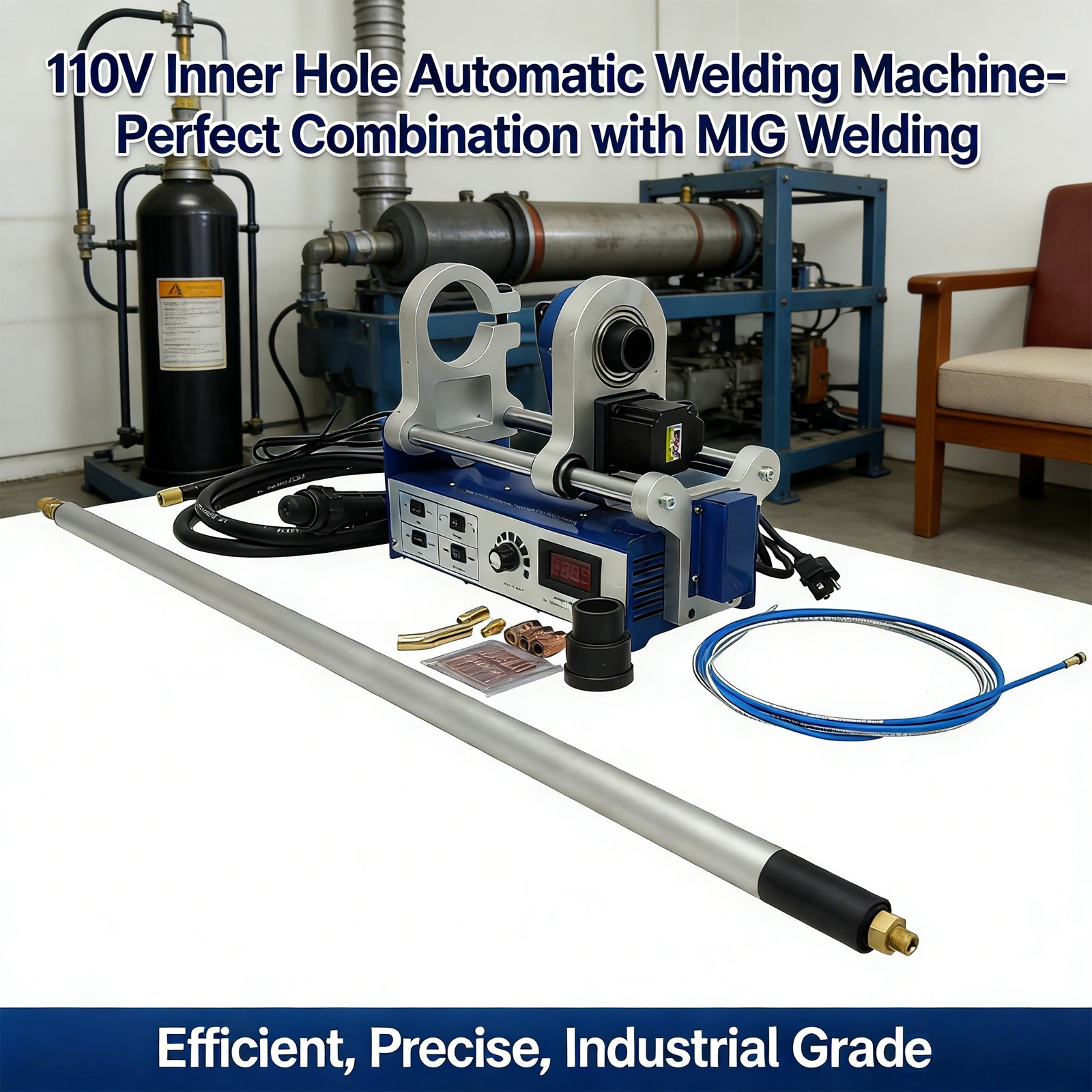 Auto Internal Pipe Orbital Tube Welder Compatible with MIG/MAG (CO2) Welders