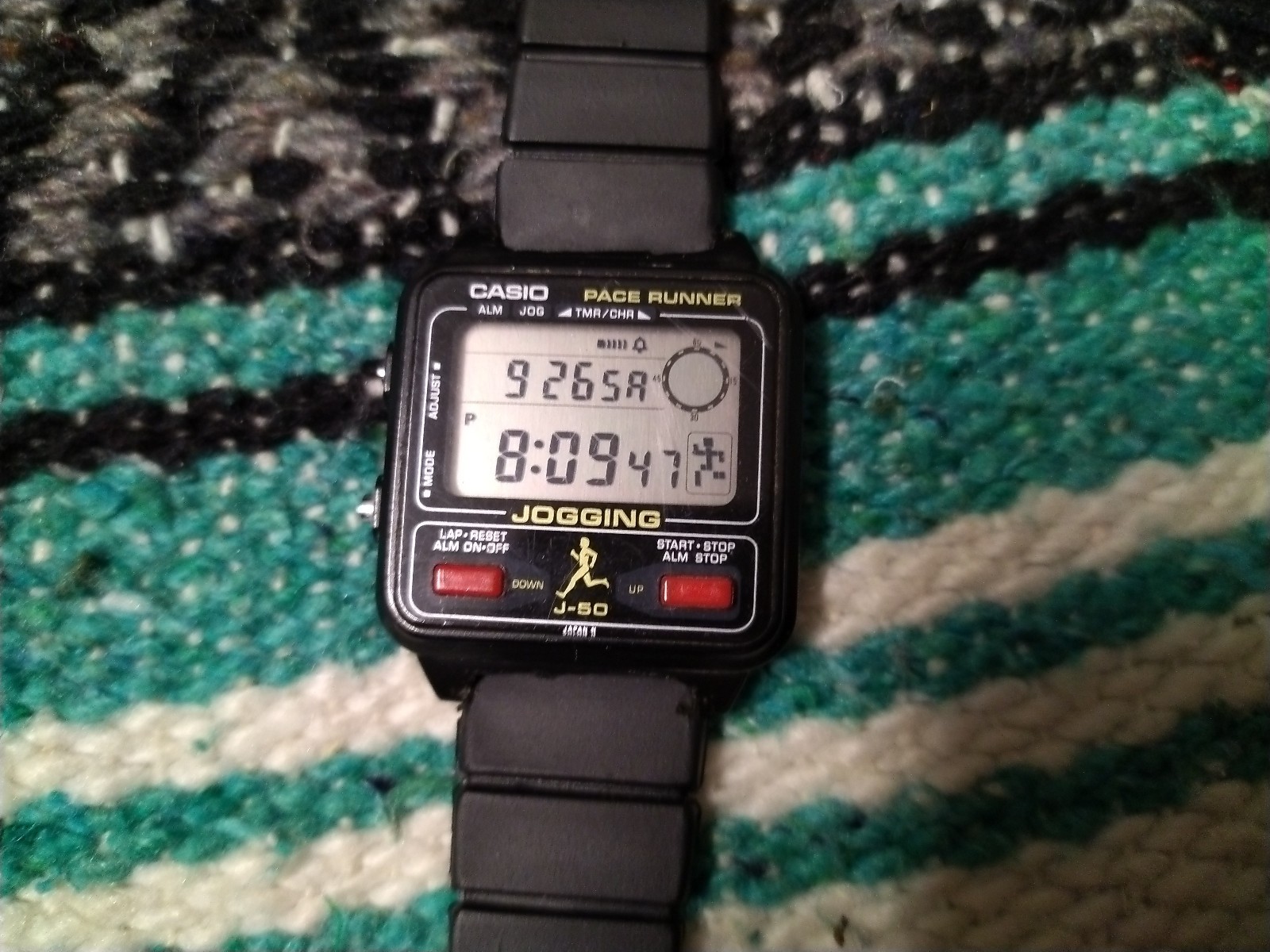 Casio J-50 Running Man 1982 Working Fair Condition Casio J-50 Running Man 1982 Working Fair Condition