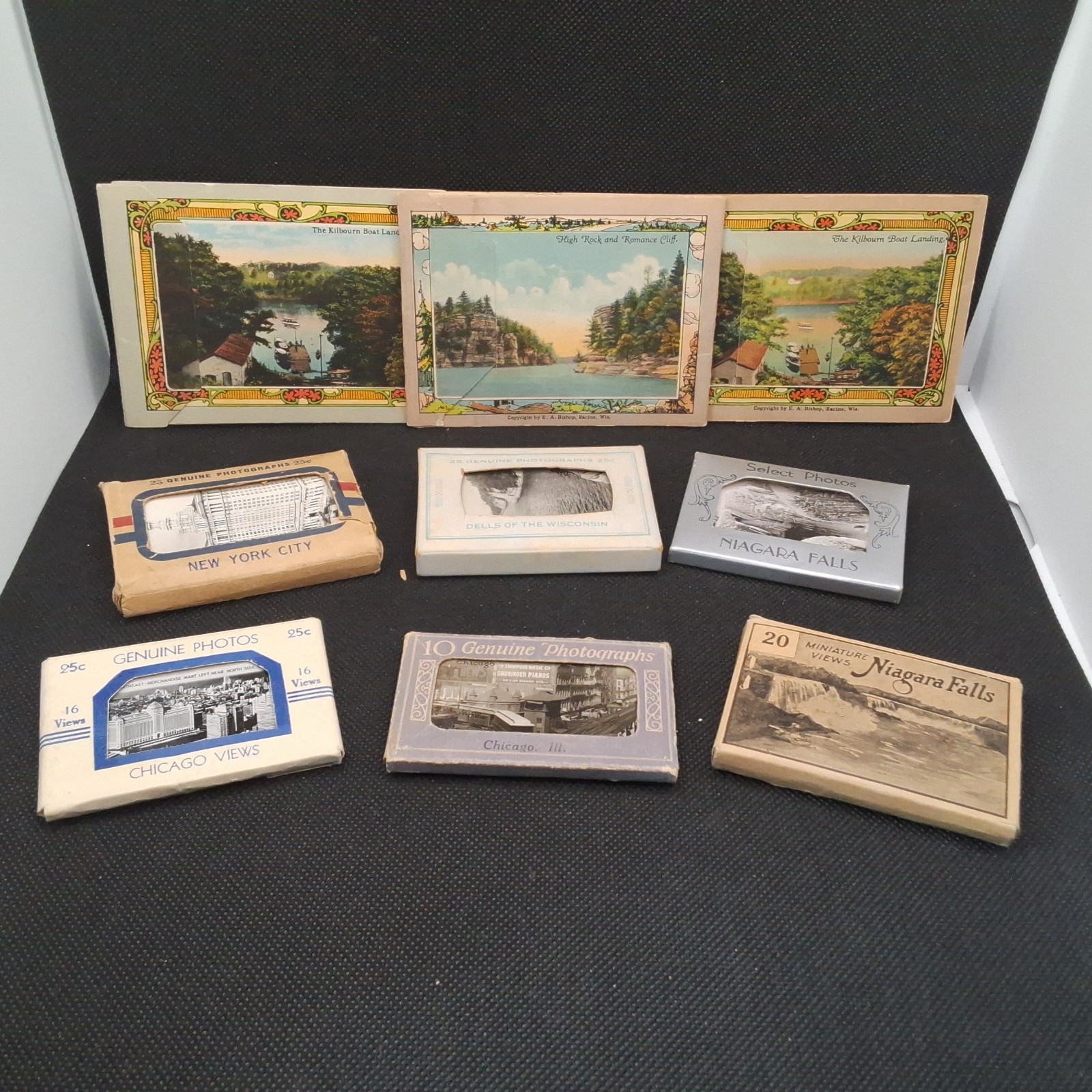 Collection of Antique Souvenir Photographs From New York, Chicago, Niagara Falls